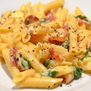 penne carbonara