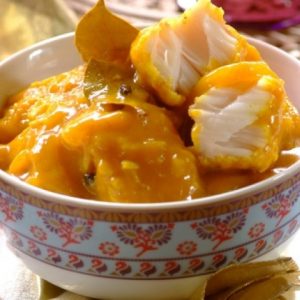 File de peste cu curry si smantana