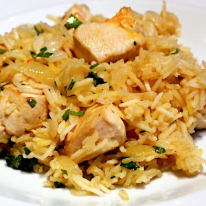 Pilaf cu pui si ghimbir