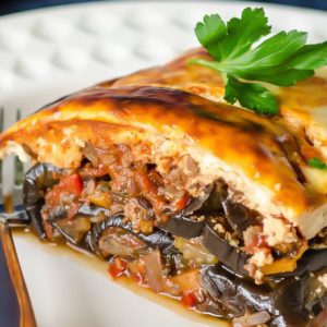 Musaca greceasca cu vinete si carne
