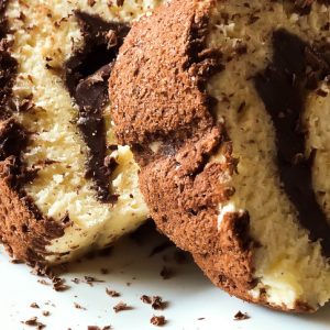 Rulada cu nutella cu doua blaturi