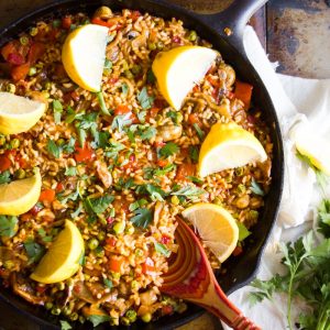 Paella vegetariana