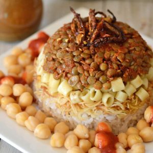 koshari mancare traditional egipteana