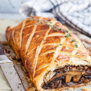Rulada cu creier de porc si ciuperci