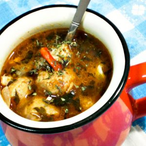 Ciorba cu legume si soia